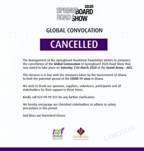 Springboard cancelled