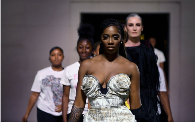 Tiwa Savage walks the runway for Naomi Campbell’s ‘Fashion For Relief ...